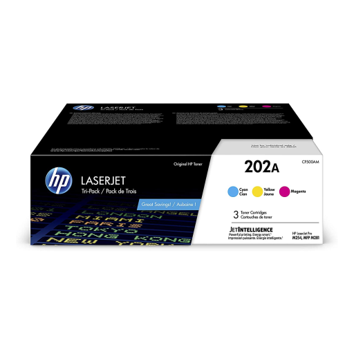 HP 202A CYM Original LJ Toner Cartridges – – Toners – HP Canada