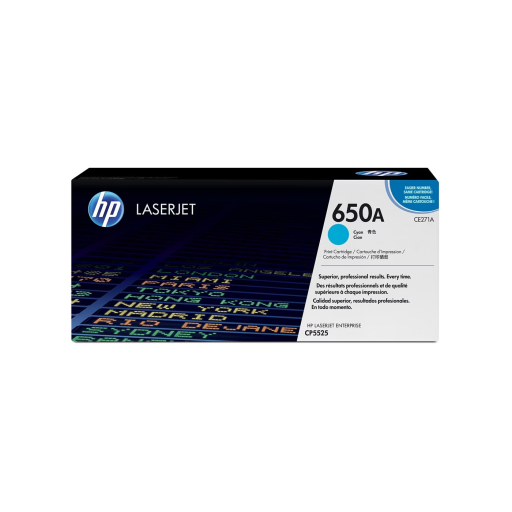 HP 650A (CE271A) Cyan Original LaserJet Toner Cartridge – – Toners – HP Canada