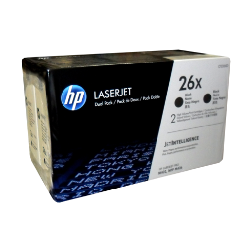 HP 26X Black 2-pack LJ Toner Cartridge – – Toners – HP Canada