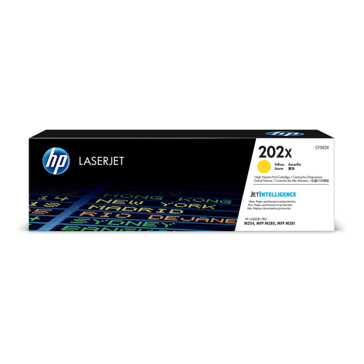 HP 202X Yellow LaserJet Toner Cartridge – – Toners – HP Canada