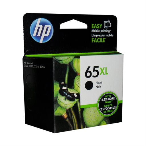 HP 65XL Black Original Ink Cartridge – – Inkjets – HP Canada