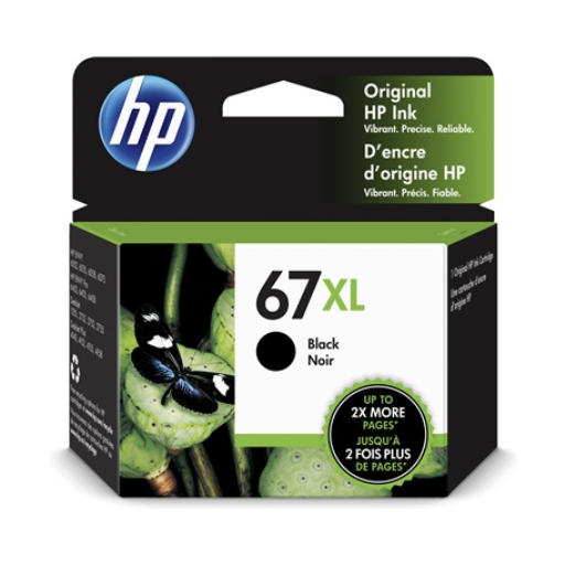 HP 67XL Black Original Ink Cartridge – – Inkjets – HP Canada