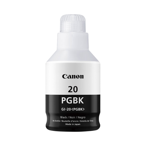 GI-20 Pigment Black Ink Bottle SKU 3383C001 – Inkjets | Canon