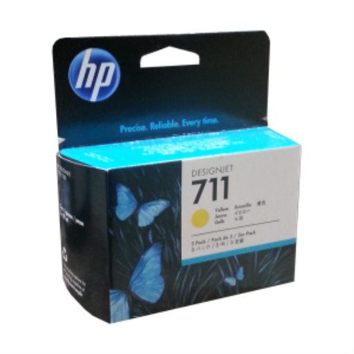HP 711 3-Pack 29-ml Yellow Ink Cartridge – – UK Inkjets – HP Canada