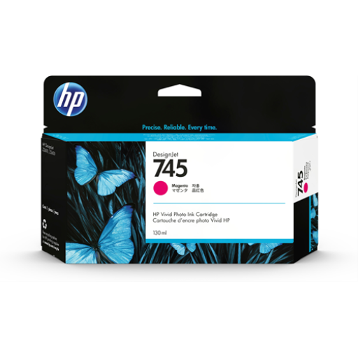 HP 745 130-ml Magenta Ink Cartridge – – UK Inkjets – HP Canada