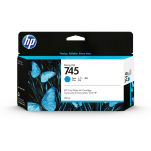 HP 745 130-ml Cyan Ink Cartridge – – UK Inkjets – HP Canada