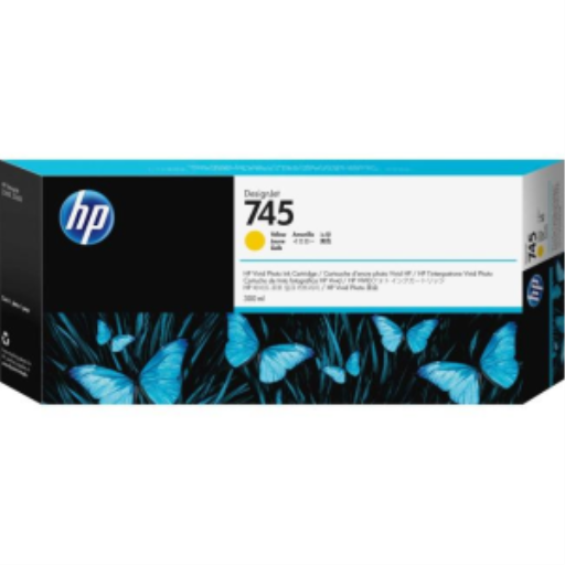 HP 745 300-ml Yellow Ink Cartridge – – UK Inkjets – HP Canada