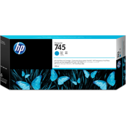 HP 745 300-ml Cyan Ink Cartridge – – UK Inkjets – HP Canada