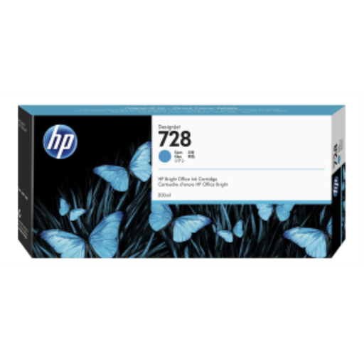 HP 728 300-ml Cyan Ink Crtg – – UK Inkjets – HP Canada