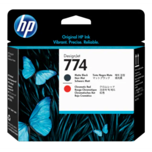 HP 774 Mte Bk/Chrmtc Red Printhead – – UK Inkjets – HP Canada