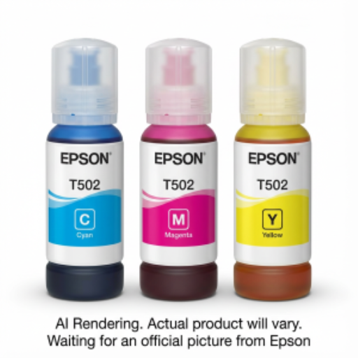 Epson T502 Ink Bottle, Dye CMY Combo, w/Sensor – Inkjets | Epson
