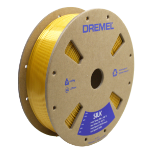 3D Silk PLA Filament Spool, 1.75mm Diameter, Gold 0.75kg – – 3D Filament – 3PI Tech Solutions, Inc