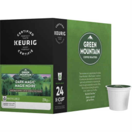 COFFEE-K CUP GREEN MOUNTAIN DARK MAGIC, DARK ROAST 24/BX – – K-Cups – Keurig