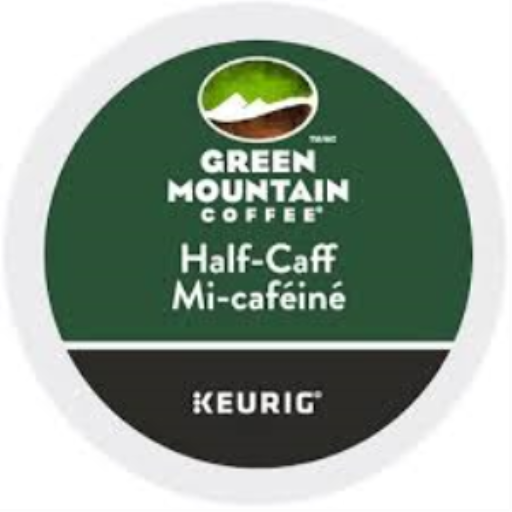COFFEE-K CUP GREEN MOUNTAIN HALF-CAFF MEDIUM ROAST 24/BX – – K-Cups – Keurig