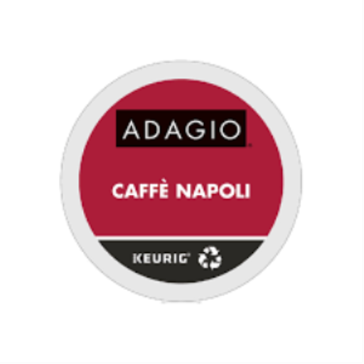 COFFEE-K CUP ADAGIO CAFFE NAPOLI DARK ROAST 24/BX – – K-Cups – Keurig