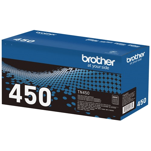 Brother TN450 Black Toner Cartridge, High Yield - Vonex