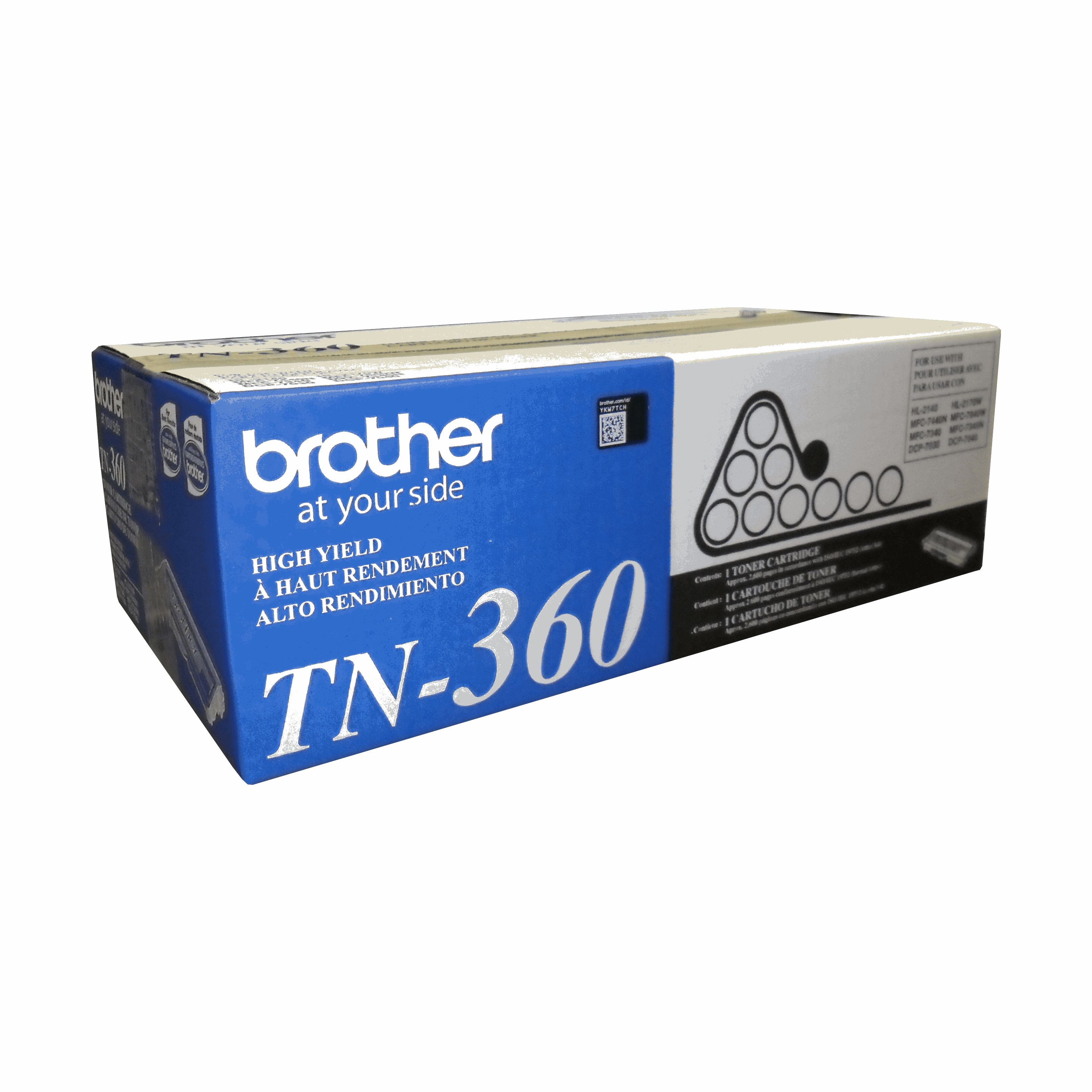 Brother TN360 Toner Cartridge Black, High Yield - Vonex