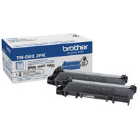 Brother Genuine TN660 2PK High-Yield Black Toner Cartridge Multipack - Vonex