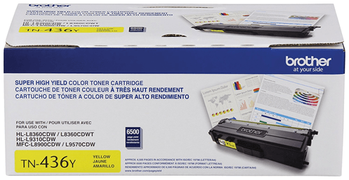 Brother TN436Y Yellow Toner Cartridge, Super High Yield - Vonex