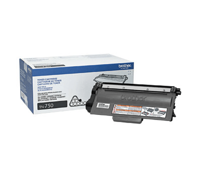 Brother TN750 Black Toner Cartridge, High Yield - Vonex