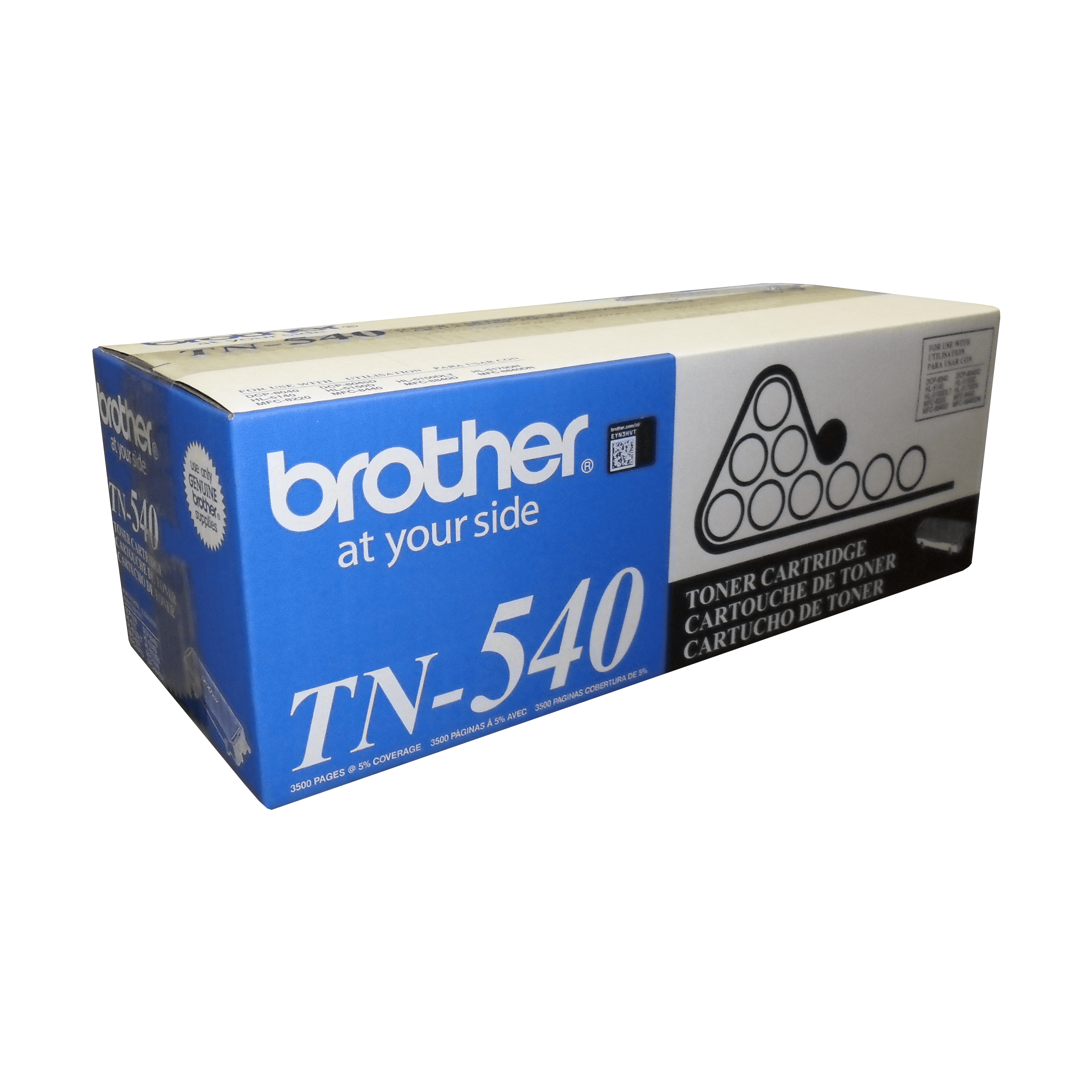 Brother TN540 Black Toner Cartridge, Standard Yield - Vonex