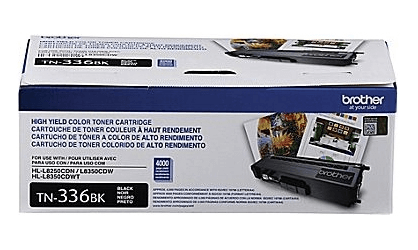 Brother TN336BK Black Toner Cartridge, High Yield - Vonex