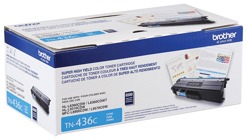 Brother TN436C Cyan Toner Cartridge, Super High Yield - Vonex