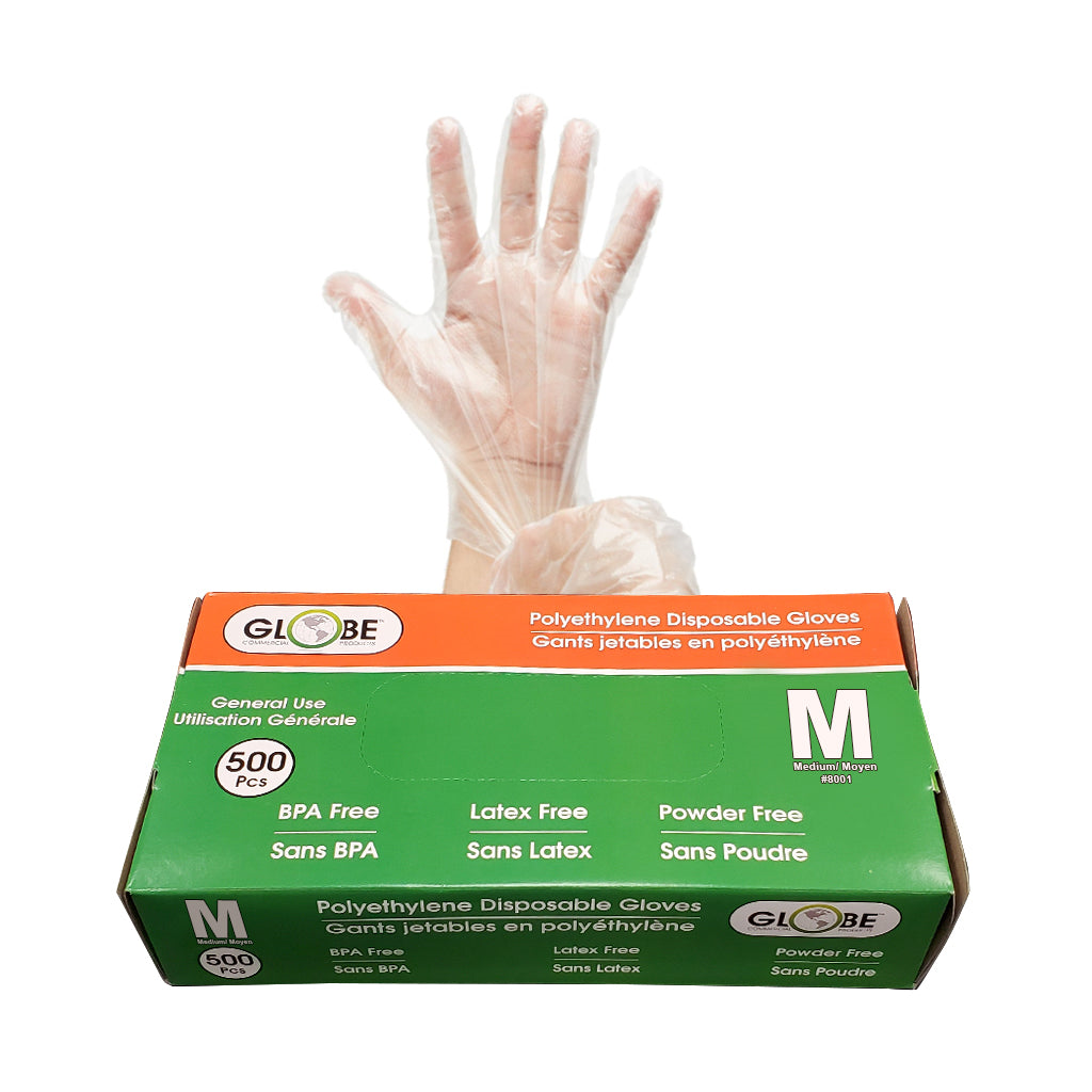 Polyethylene Gloves Powder Free - Medium (box of 500) - Vonex