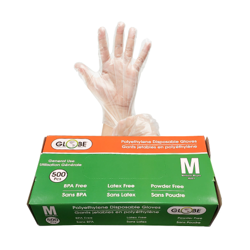 Polyethylene Gloves Powder Free - Medium (box of 500) - Vonex
