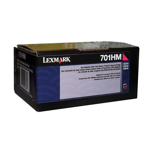 Lexmark CS310, CS/CX410, 510 Magenta Return Programme 3K Toner Cartridge Part no.: 70C1HM0 - Vonex