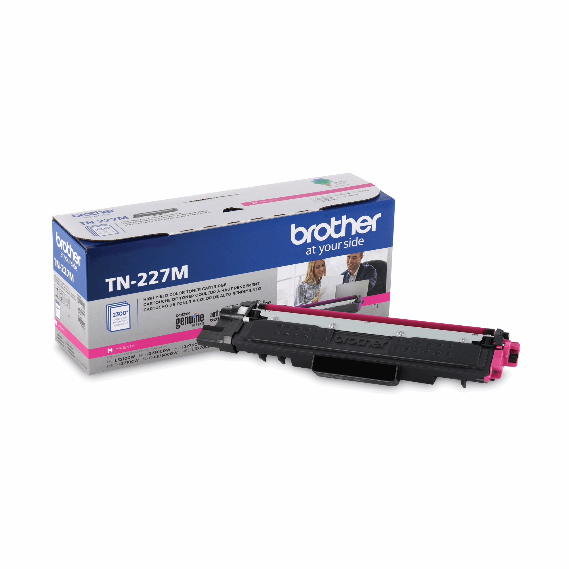 Brother Genuine TN-227M High Yield Magenta Toner Cartridge - Vonex