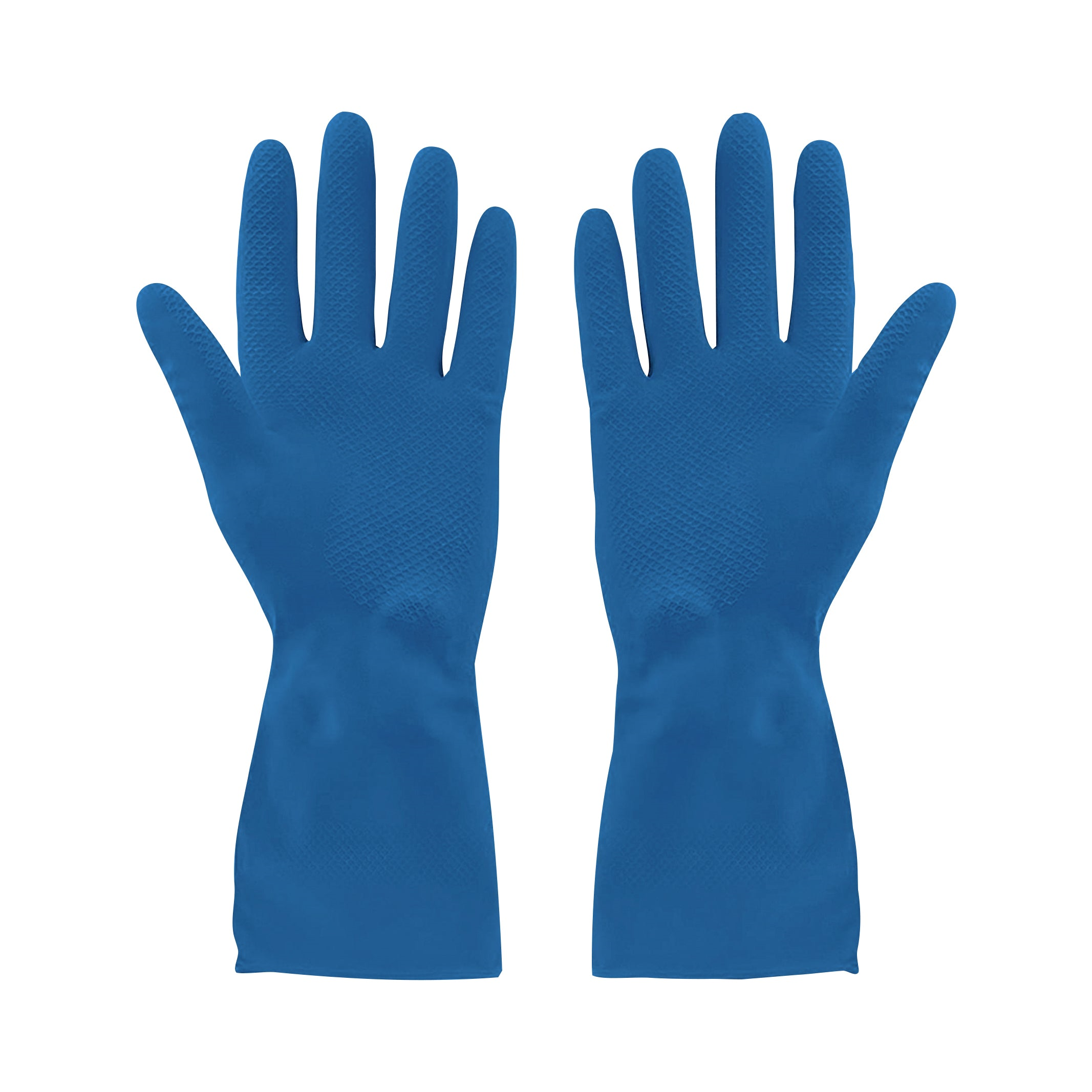 Rubber Gloves Silverlined  Blue Small Extended Cuff- (12 pair) - Vonex