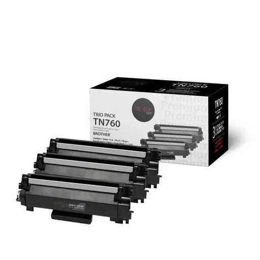 Lavender Brother TN760 Toner Compatible Trio Pack 3K