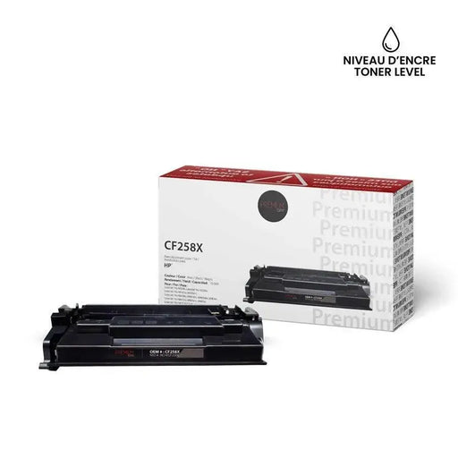 Light Gray HP 58X (CF258X) Black High Yield Compatible Toner Cartridge