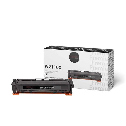 Light Gray HP W2110X / 206X Compatible Toner YRTS Black 3.1K