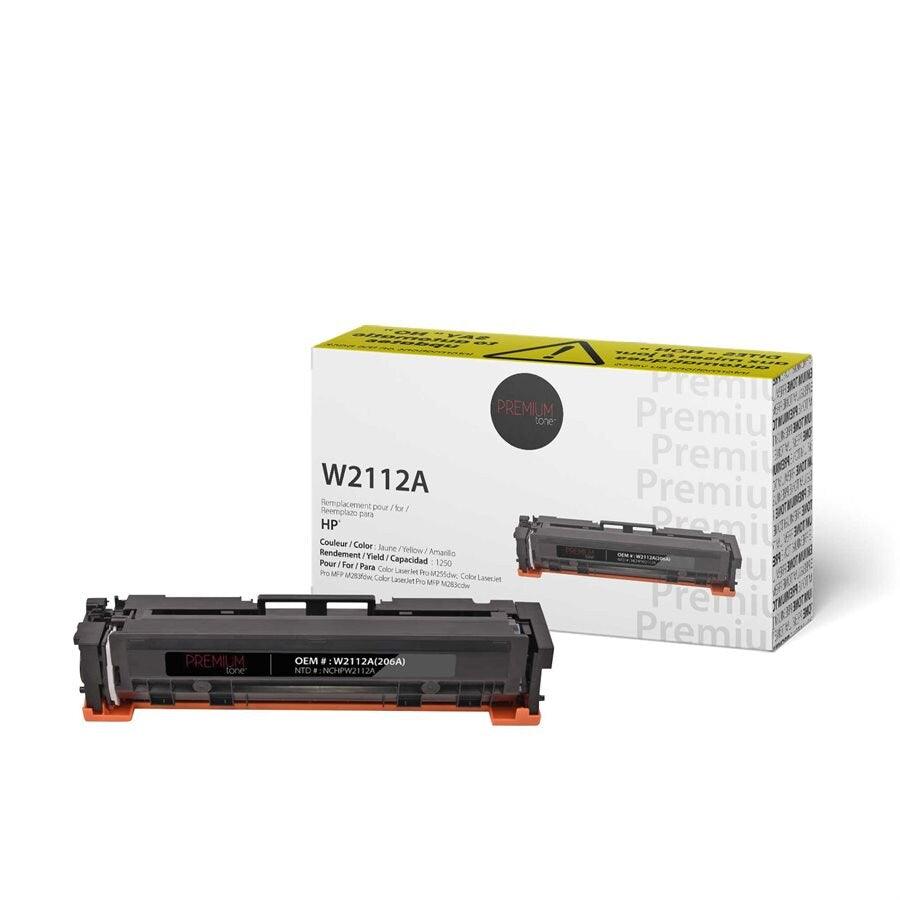 HP 206A W2112A Compatible Premium Tone YRTS Yellow 1250 page - Vonex