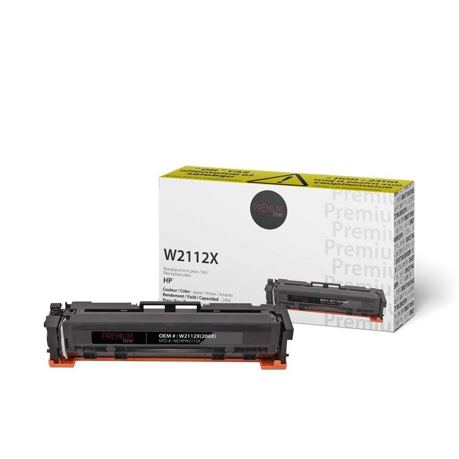 HP W2112X / 206X Compatible Toner YRTS Yellow 2.4K - Vonex