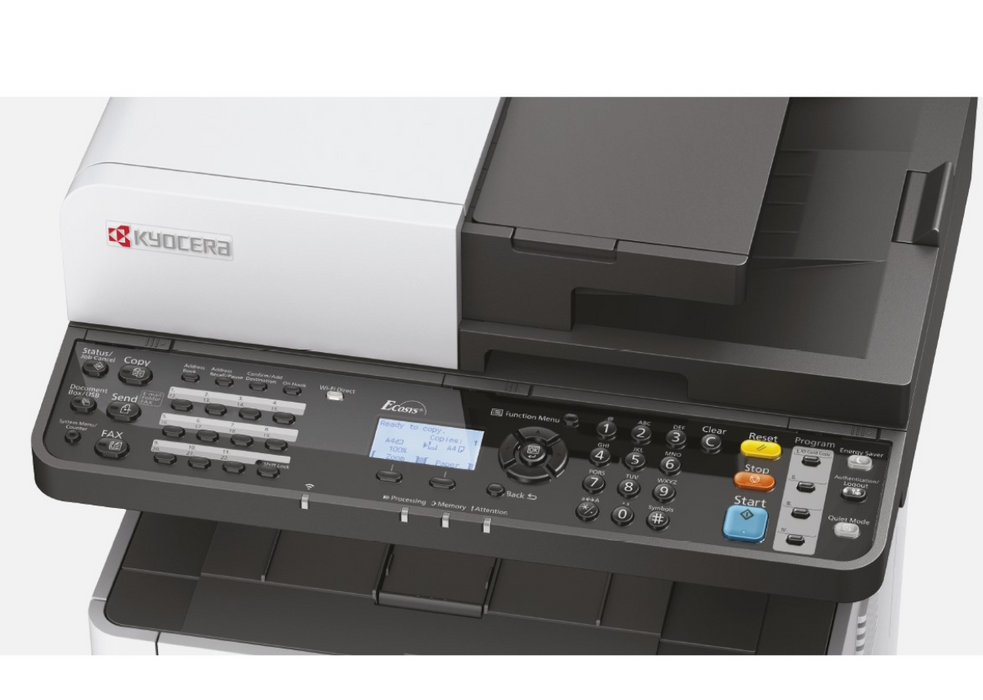 KYOCERA 37 PPM MONO LETTER/LEGAL MFP STD COPY, SCAN, PRINT, FAX WITH WERILESS