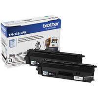 Brother Genuine TN336 2PK High-Yield Black Toner Cartridge Multipack - Vonex