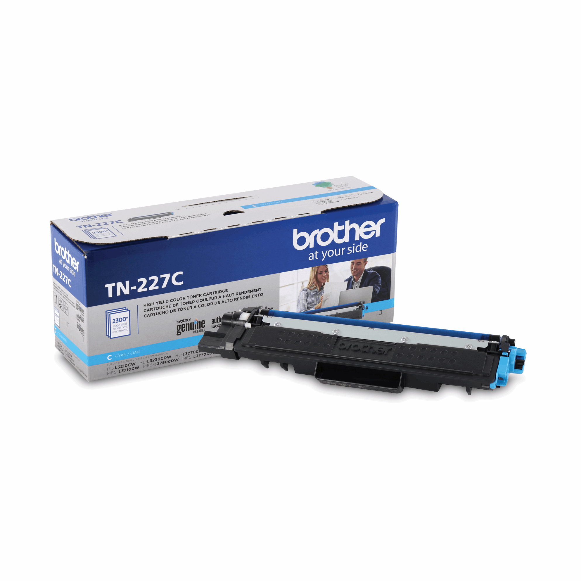 Brother Genuine TN-227C High Yield Cyan Toner Cartridge - Vonex