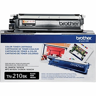 Brother TN210BK Black Toner Cartridge, Standard Yield - Vonex