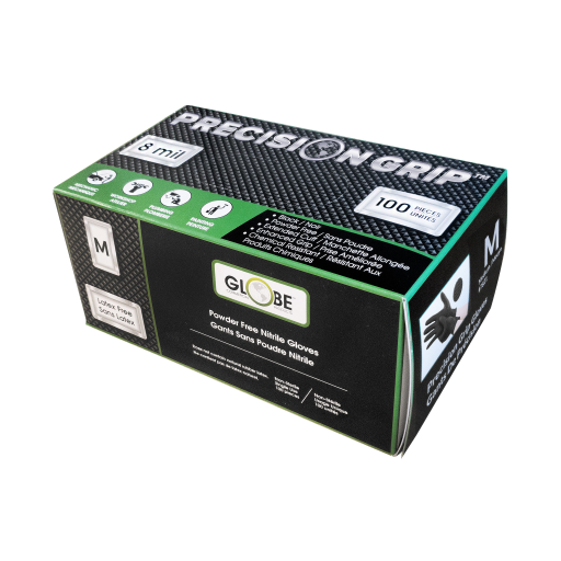 Precision Grip™ 8mil Nitrile Gloves | Durable & Chemical Resistant