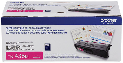 Brother TN436M Magenta Toner Cartridge, Super High Yield - Vonex